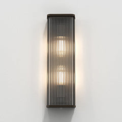 Avignon Wall Light, Square, Bronze, E27, IP20