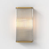 Avignon Wall Light, Square, Antique Brass, E27, IP20