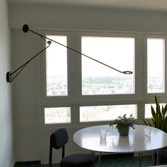 Aaro Adjustable Reading Wall, Black, LED, Touch Dim or Triac Dim, IP20
