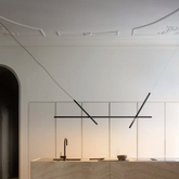 Across Adjustable Linear Pendant, Black, LED, Phase Dim, IP20