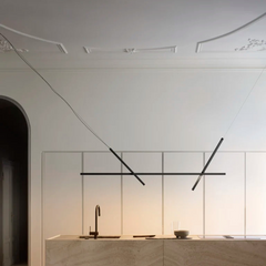 Across Adjustable Linear Pendant, Black, LED, Phase Dim, IP20