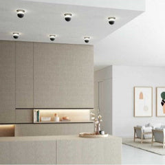 Alfi Spot Light, White Glass with Black Hardware, LED, Recessed, On/Off, IP20