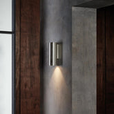 Ava Wall, Brushed Stainless Steel, 1 Beam, GU10, IP44