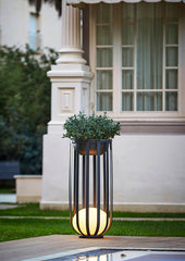 Bols Floor Lamp, Tall Anthracite with Polycarbonate Diffuser, LED, IP65