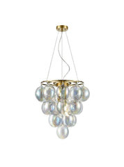 Bubbles Pendant, Iridescent Glass, G9, IP20
