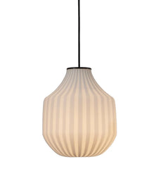 Circus pendant light, white filigree handblown glass, round, E27, Triac Dim, IP20