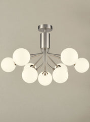 Cosmic Pendant or Ceiling Light, Nickel, G9, IP20