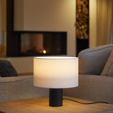 Cyls Table Lamp with Shade and Black, E27, IP20