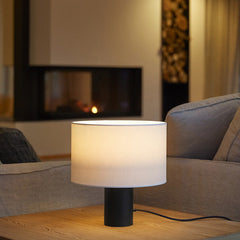 Cyls Table Lamp with Shade and Black, E27, IP20