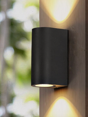Aura Wall Light, Antidote, Charcoal, GU10, IP44