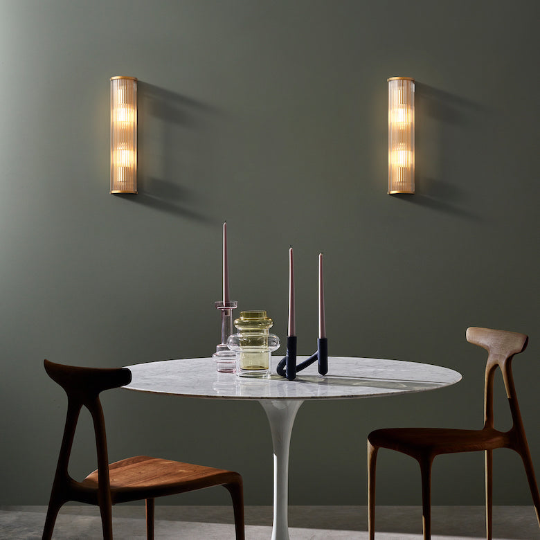 Avignon Wall Light, Square, Bronze, E27, IP20