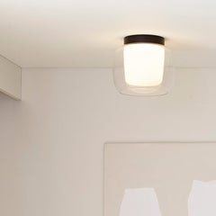 Aquina 240 Small Ceiling, Black, E27, IP44