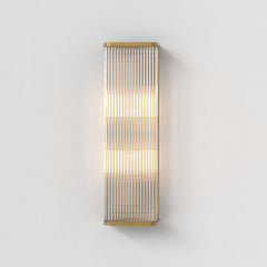 Avignon Wall Light, Square, Antique Brass, E27, IP20
