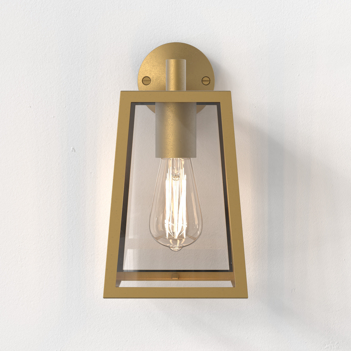 Calvi Wall Light, Antique Brass, E27, IP44