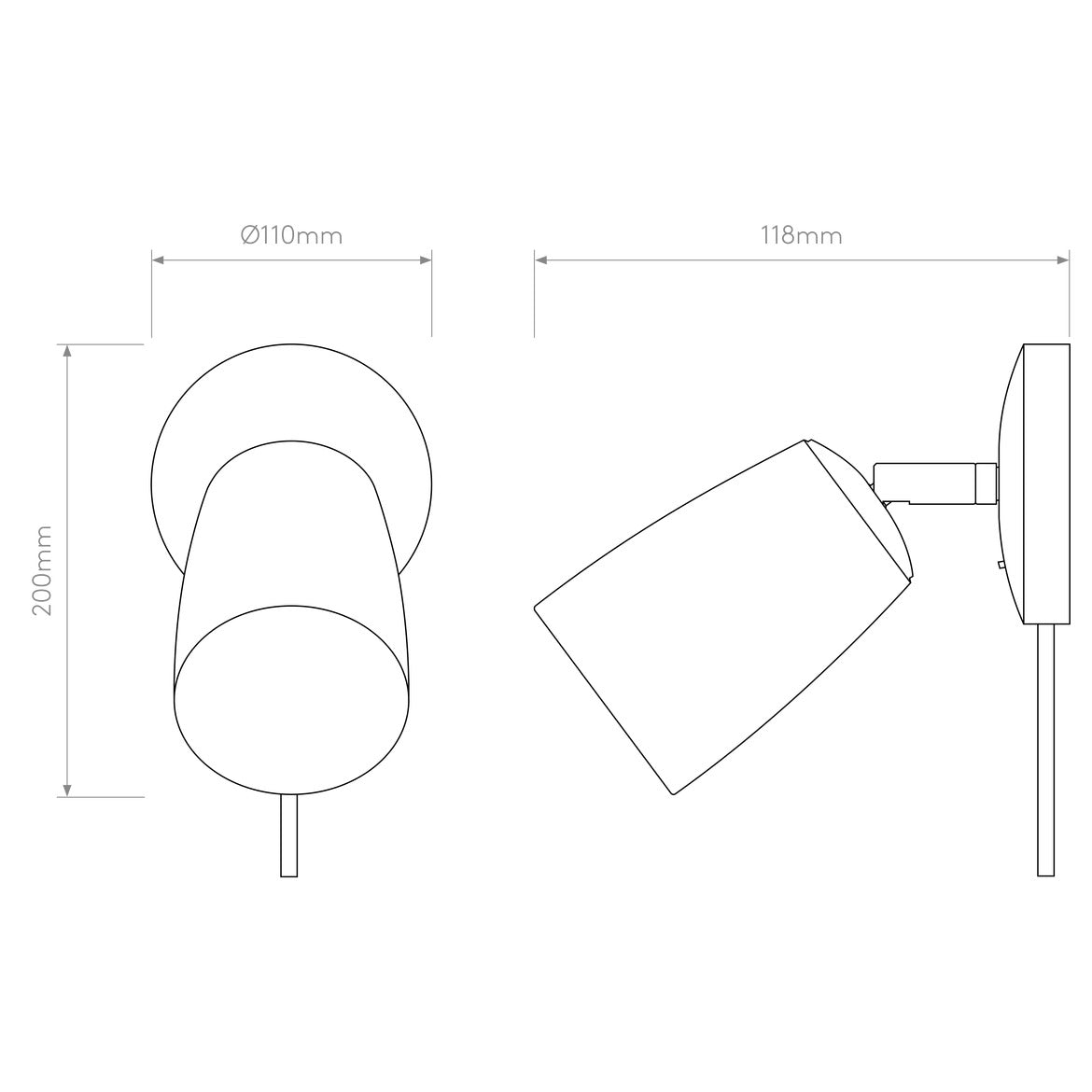 Carlton Reading Wall Light, Adjustable, G9, IP20