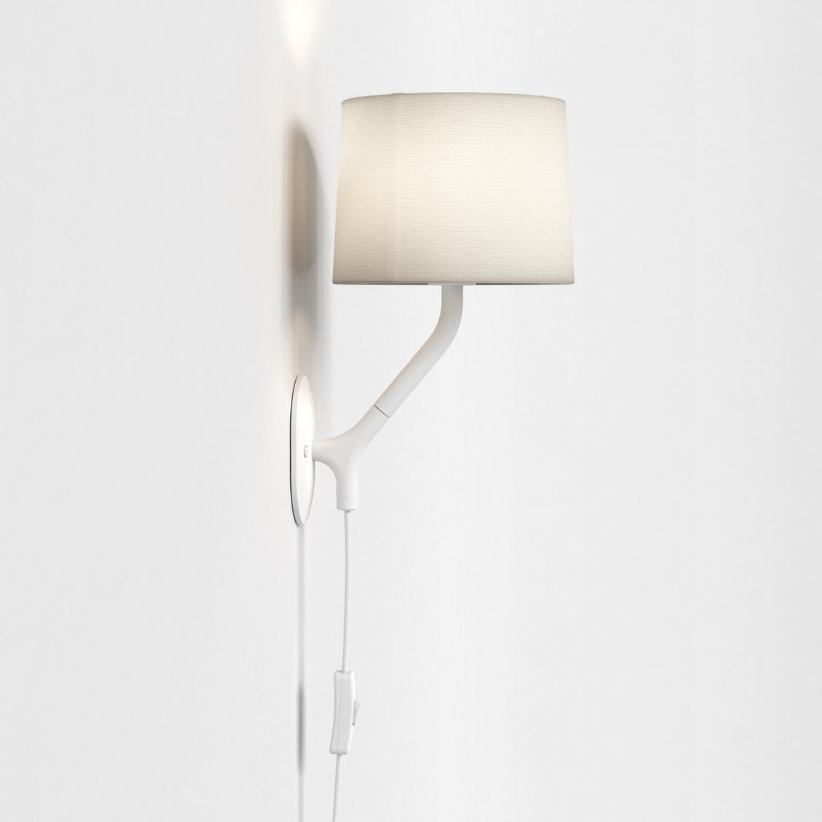 Arbor Reading Wall Light, White, Plug In, E14, IP20