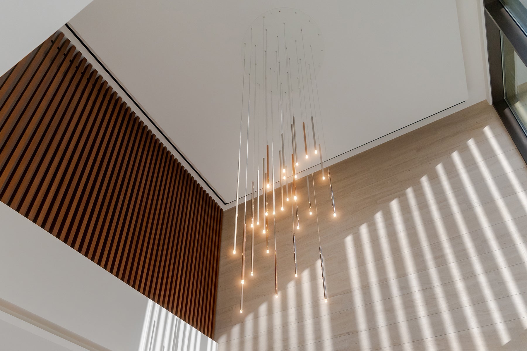 A-Tube Nano Pendant, Polished Gold, Large, LED, Triac Dim, IP20