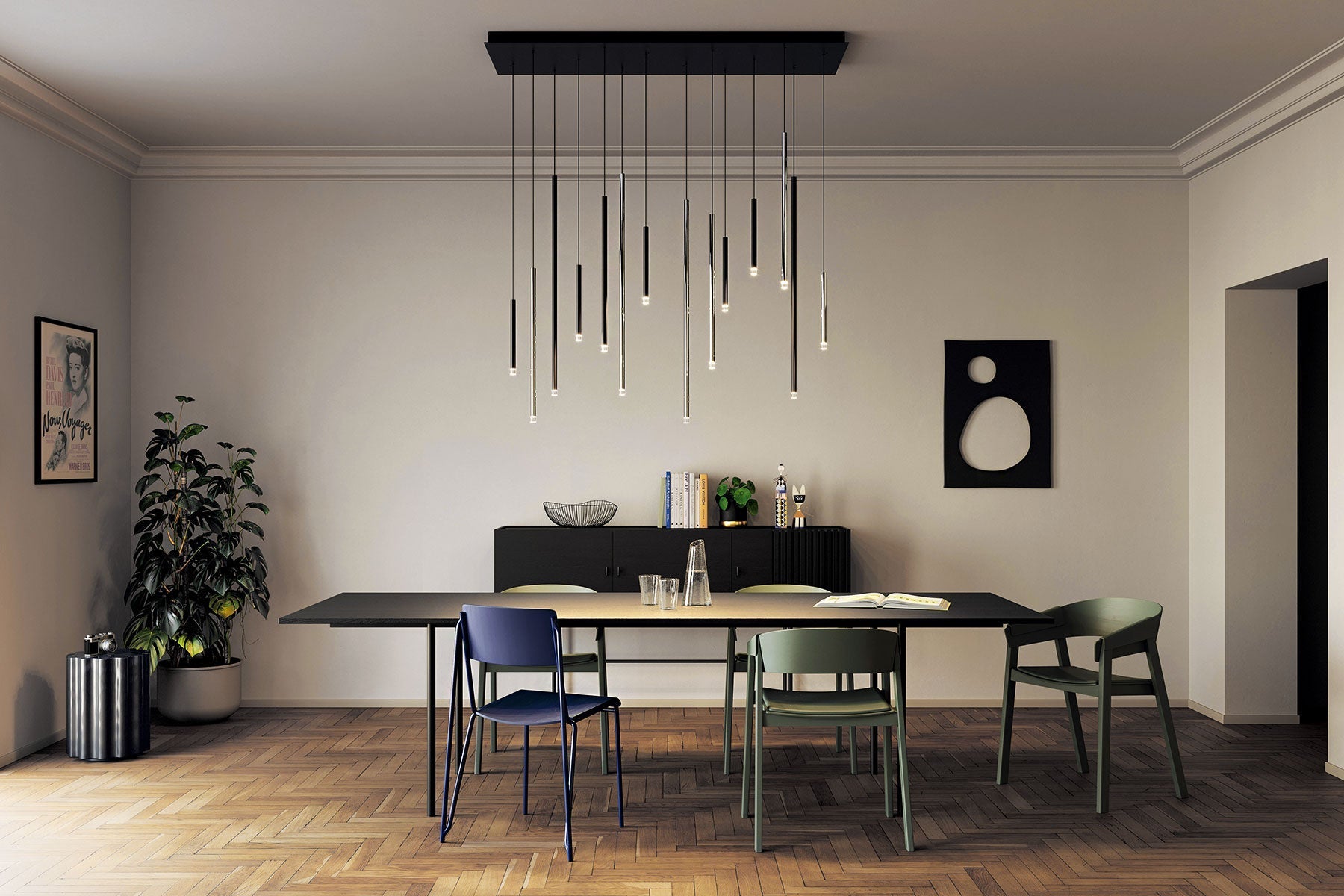 A-Tube Nano Pendant, Gold, XL, LED, Triac Dim, IP20