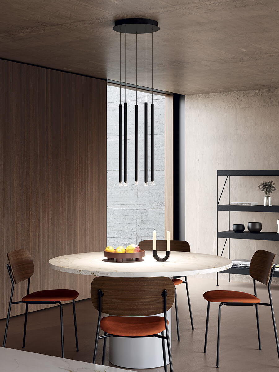 A-Tube Nano Pendant, Terra Bronze, Medium, LED, Triac Dim, IP20