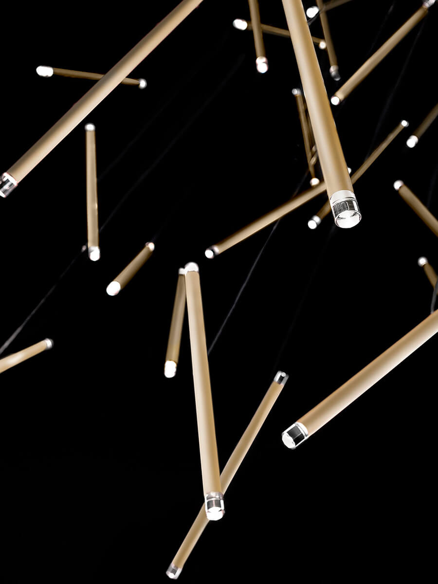 A-Tube Nano Duo Pendant, Terra Bronze, LED, Triac Dim, IP20