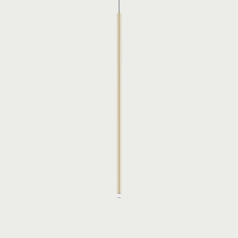 A-Tube Nano Pendant, Polished Gold, Large, LED, Triac Dim, IP20
