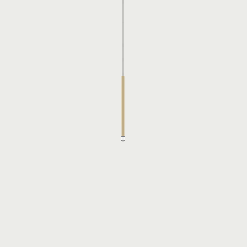 A-Tube Nano Pendant, Gold, Small, LED, Triac Dim, IP20