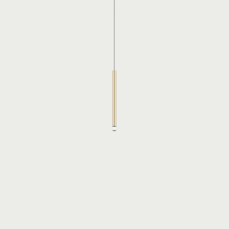 A-Tube Nano Pendant, Gold, Small, LED, Triac Dim, IP20