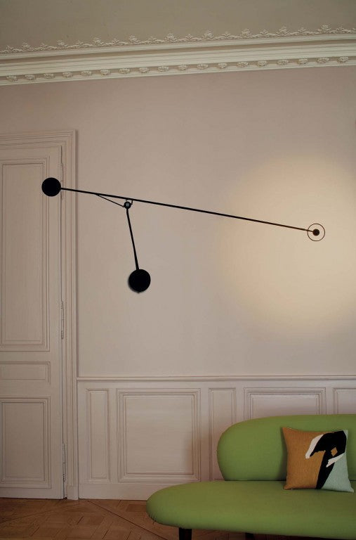 Aaro Adjustable Reading Wall, Black, LED, Touch Dim or Triac Dim, IP20