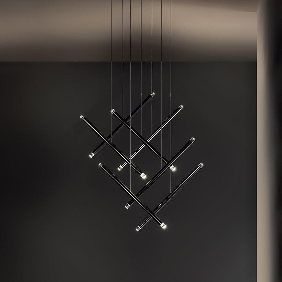 A-Tube Nano Duo Pendant, Black, LED, Triac Dim, IP20