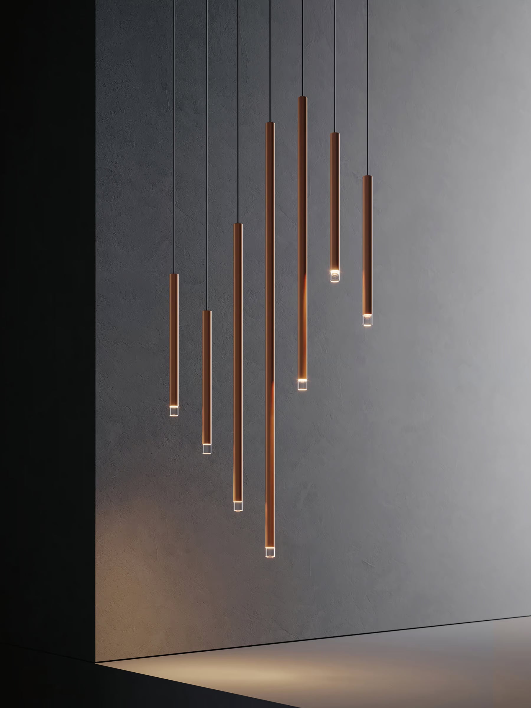 A-Tube Nano Pendant, Black, Large, LED, Triac Dim, IP20