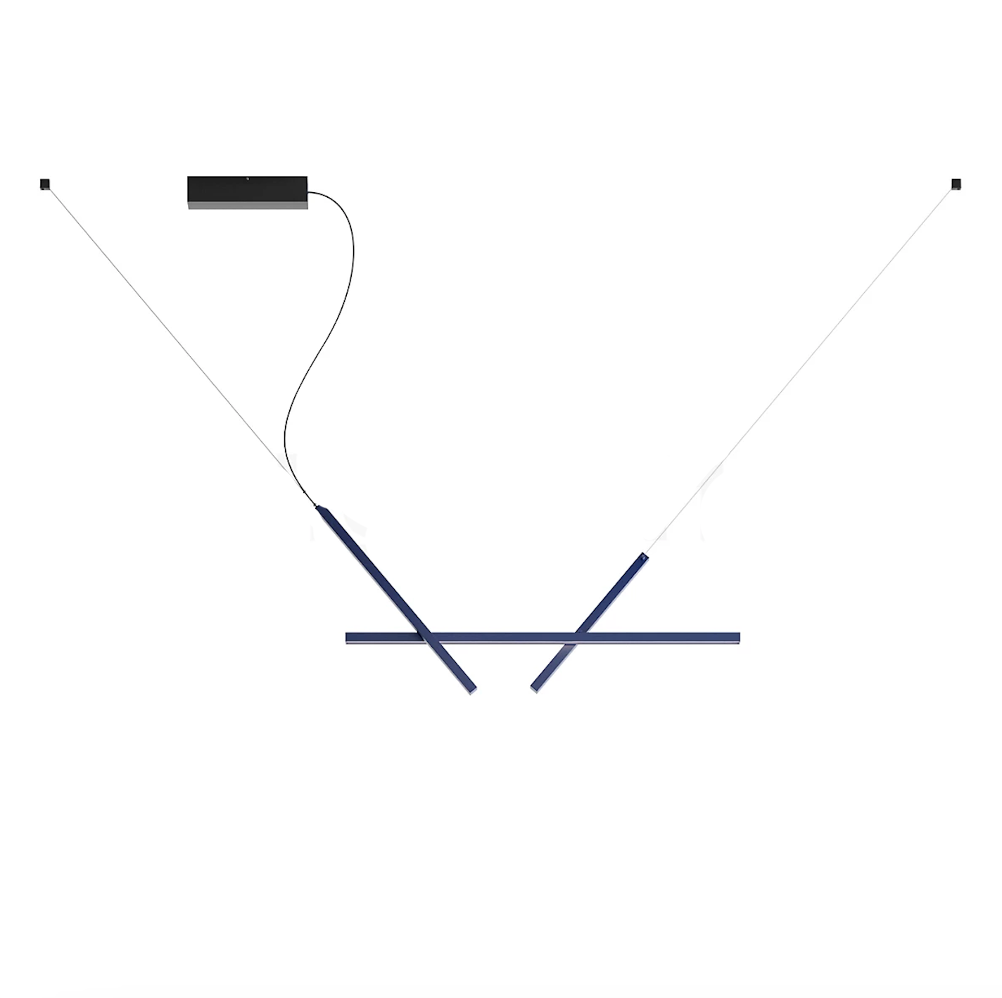 Across Adjustable Linear Pendant, Blue, LED, Phase Dim, IP20