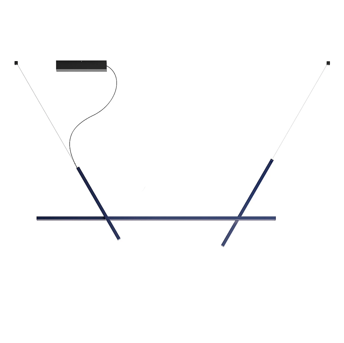 Across Adjustable Linear Pendant, Blue, LED, Phase Dim, IP20