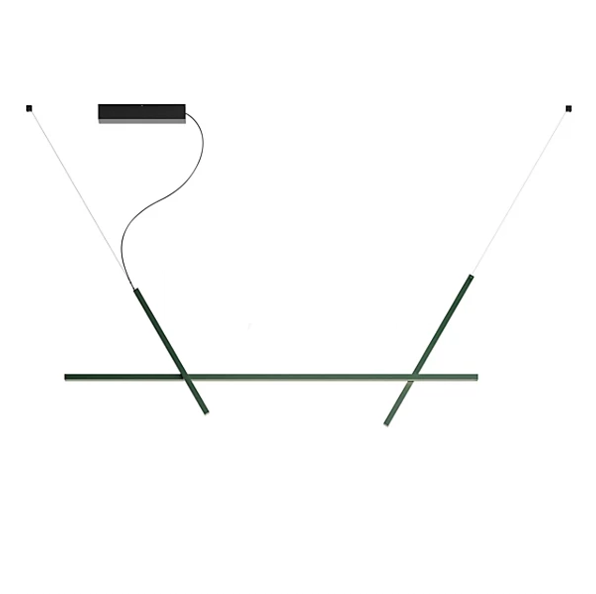 Across Adjustable Linear Pendant, Green, LED, Phase Dim, IP20
