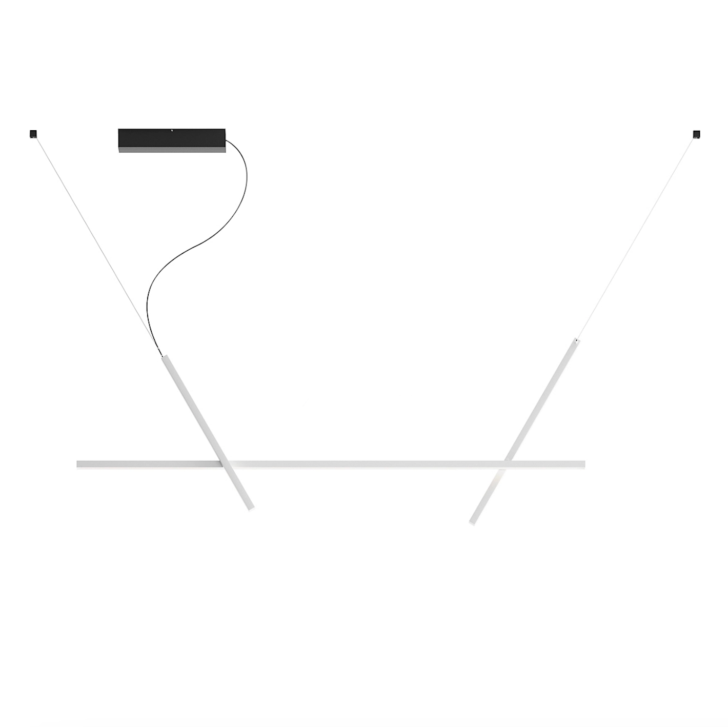 Across Adjustable Linear Pendant, White, LED, Phase Dim, IP20
