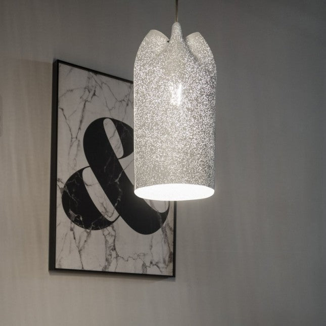 Agasallo Pendant, Tall, 16 cm ø, Steel Mesh, E27, Triac Dim, IP20