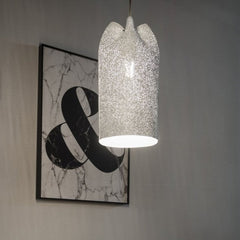 Agasallo Pendant, Tall, 16 cm ø, Steel Mesh, E27, Triac Dim, IP20