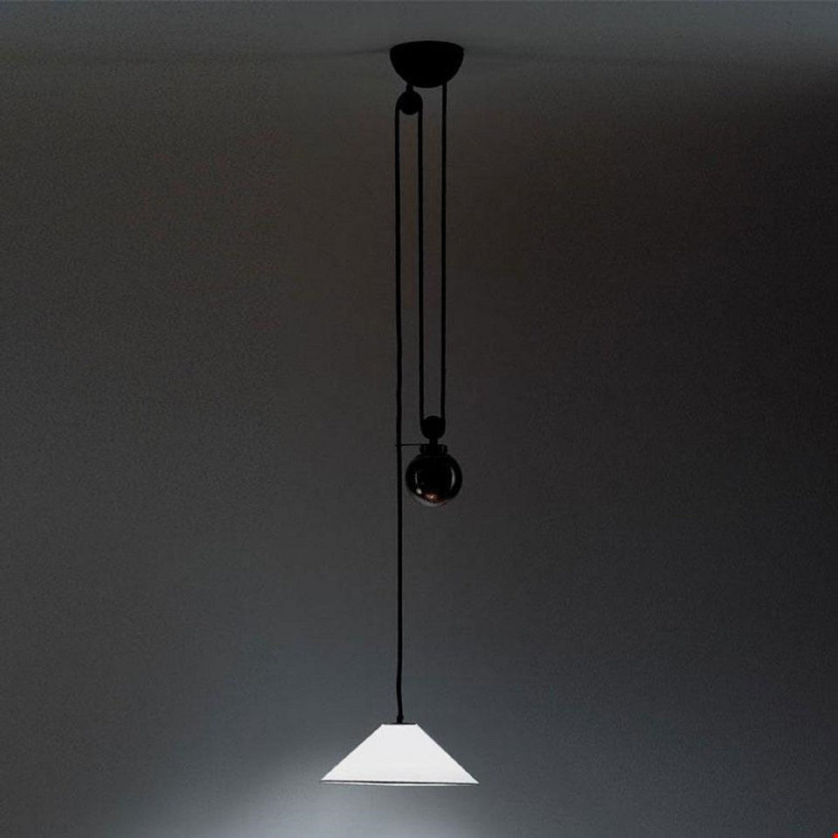 Aggregato Pendant, Cone, White, Slide, E27, IP20