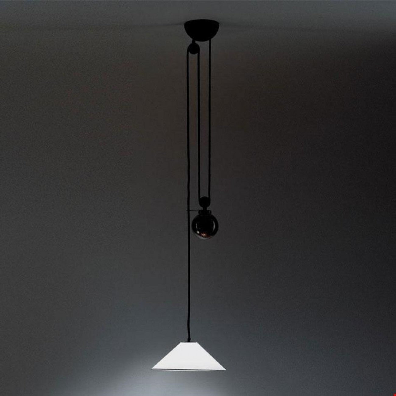 Aggregato Pendant, Cone, White, Slide and Decentralised, E27, IP20