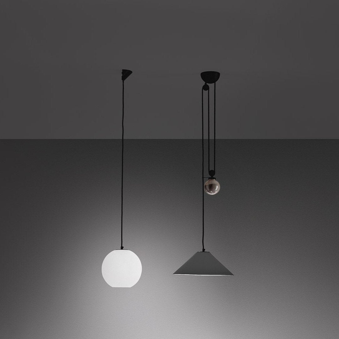 Aggregato Pendant, Cone, White, E27, IP20