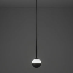 Alfi Pendant, White Glass with Black Cap, LED, Surface, On/Off, IP20