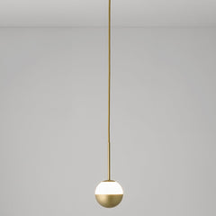 Alfi Pendant, White Glass with Gold Cap, LED, Recessed, On/Off, IP20