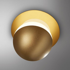 Alfi Spot Light, White Glass with Gold Shield, LED, Recessed, On/Off, IP20