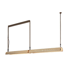 Aluet Linear Double Pendant, 203 cm, Ash Wood, Indirect Only, LED, 70W, Triac Dim, IP20