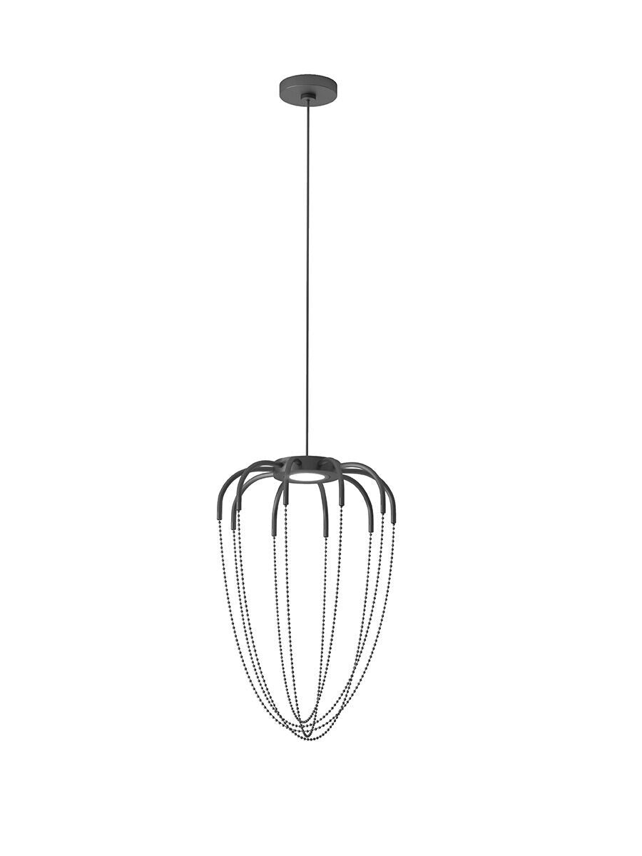 Alysoid Pendant with Brass Beads, 34.5 cm ø x 54, LED, Phase Dim, IP20