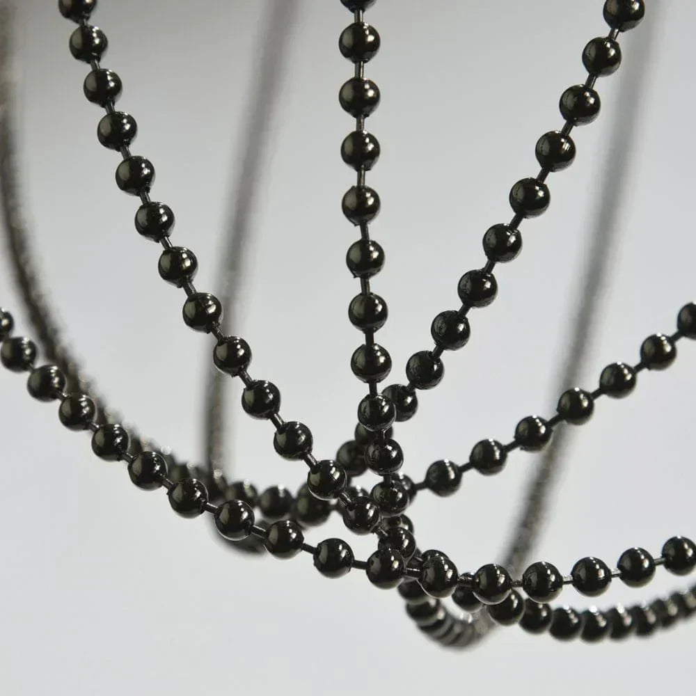 Alysoid Pendant with Black Nickel Beads, 43 cm ø x 80, LED, Phase Dim, IP20
