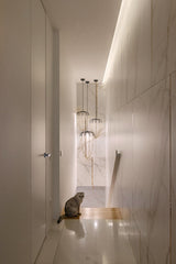 Alysoid Pendant with Brass Beads, 34.5 cm ø x 54, LED, Phase Dim, IP20