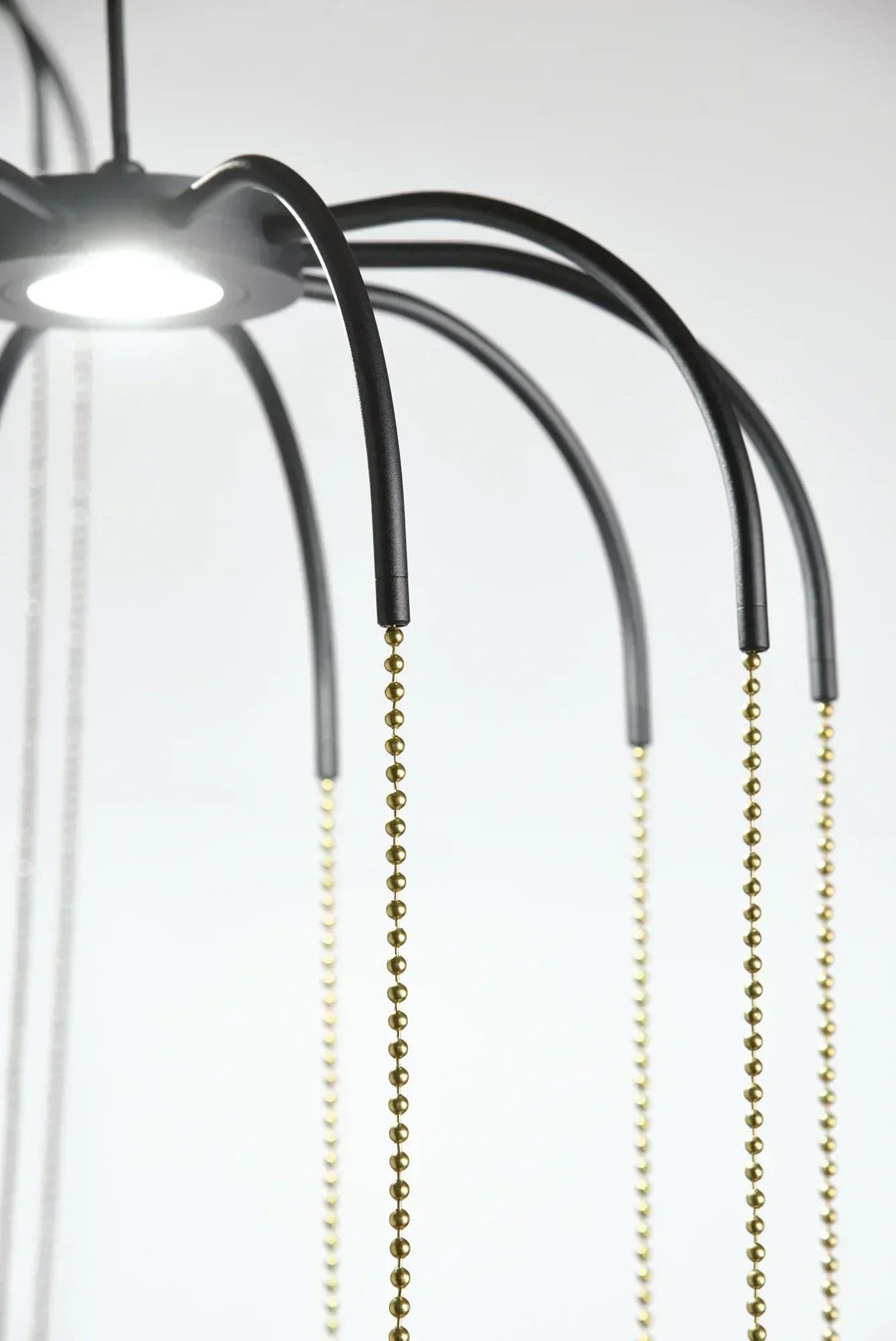 Alysoid Pendant with Brass Beads, 34.5 cm ø x 54, LED, Phase Dim, IP20