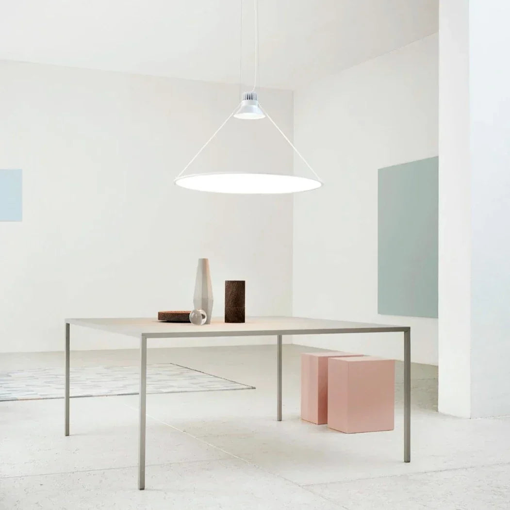 Amisol Pendant, Gold Mirror Stretch Reflector, 108 cm, LED, Push/DALI Dim, IP20