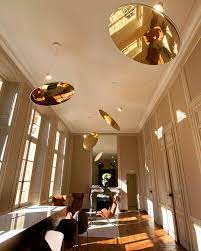 Amisol Pendant, Silver Mirror Stretch Reflector, 75 cm, LED, Push/DALI Dim, IP20