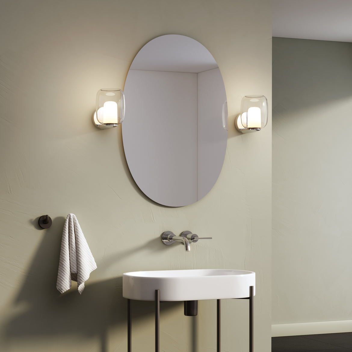 Aquina Wall Light, Chrome, G9, IP44